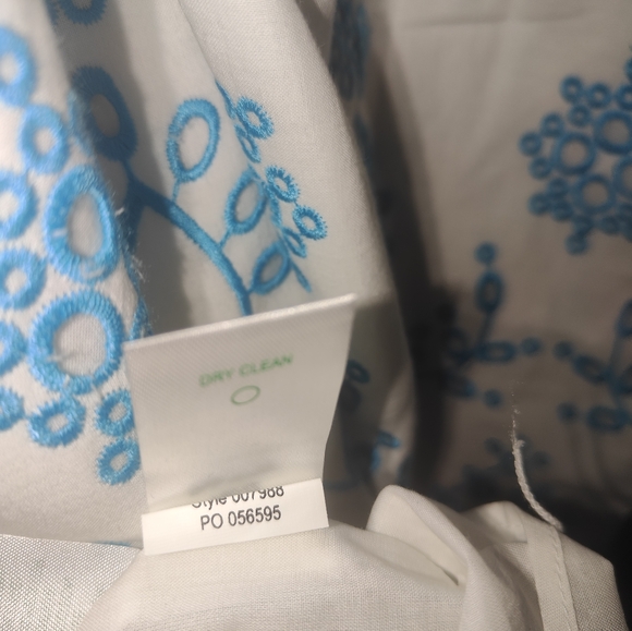 Lilly Pulitzer $328 Lillyanne Neon Turquoise Oasis Tie Back Midi Dress - Picture 17 of 17